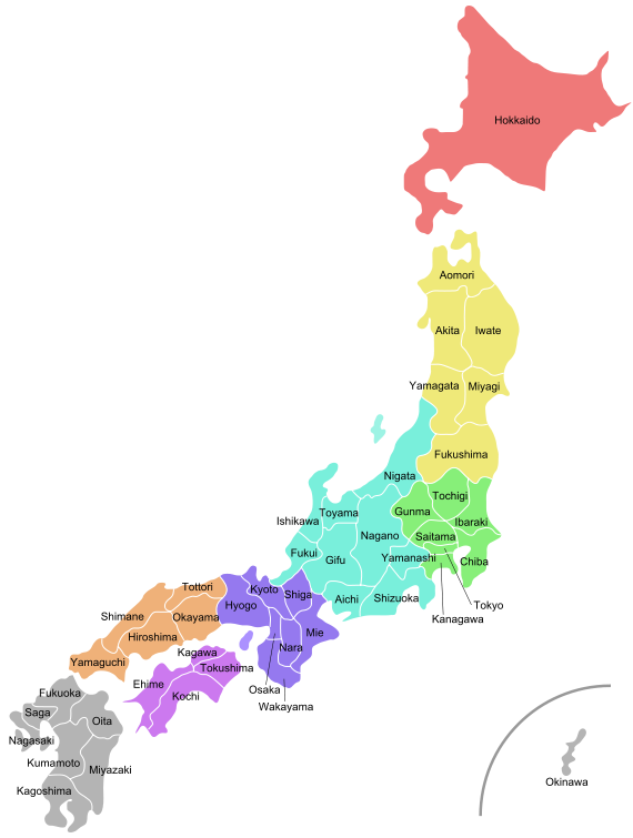 bản đồ Nhật Bản